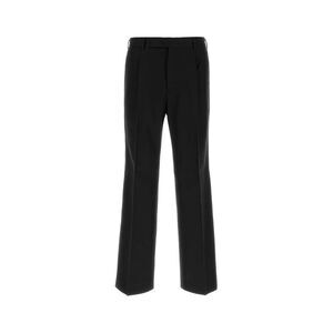 Pt Torino Men Black Cotton Blend Pant